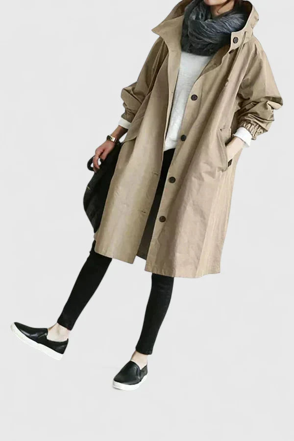 Versatile women's oversized coat, comfortable and chic for everyday fall & winter outfits.