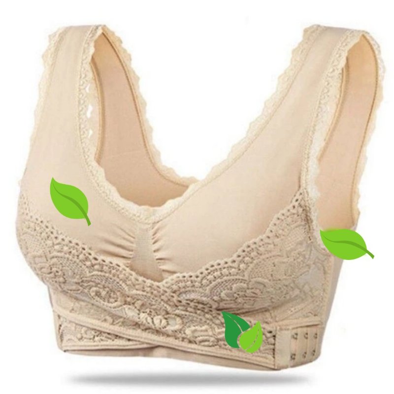 Soft, comfortable women's bra for improved posture, reducing back strain with its seamless wire-free design.