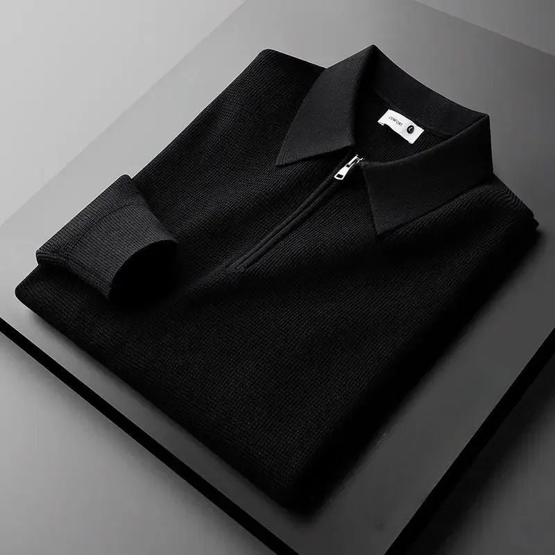 Soft knit quarter zip pullover for women, designed for ultimate comfort and a relaxed, versatile fit.