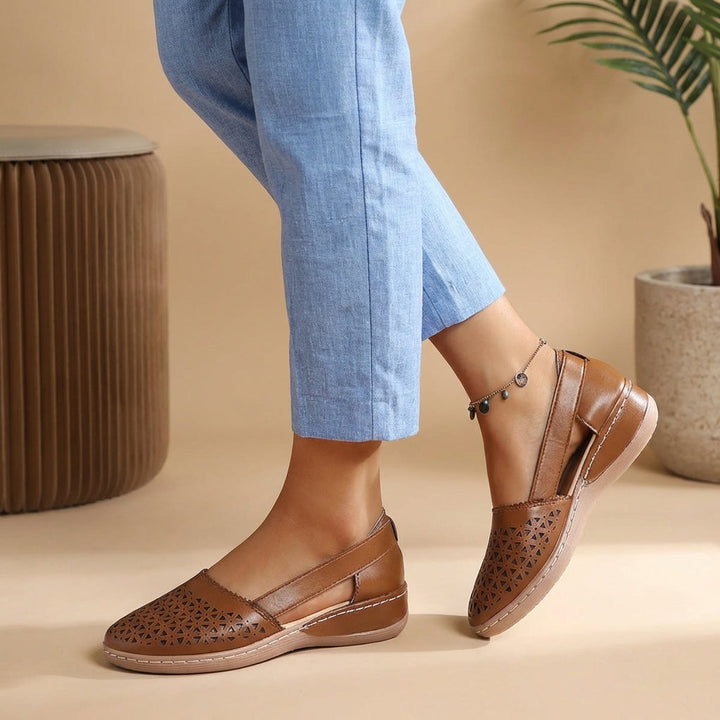 Stylish women's slip-on loafers; versatile comfort shoes for casual or smart everyday wear.