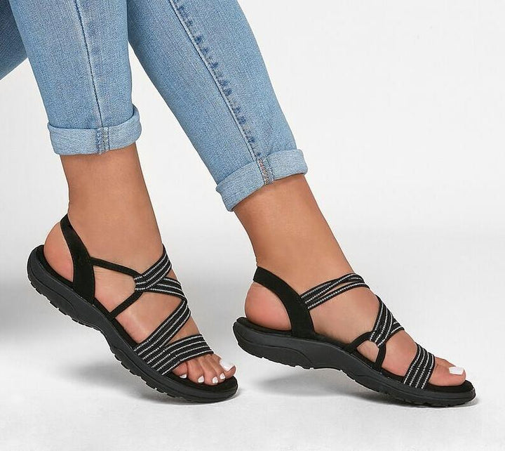 Women's comfortable slip-on sandals for everyday wear. Lightweight, cushioned summer footwear.