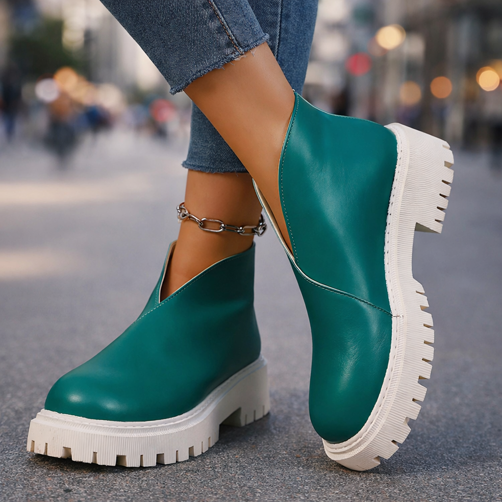 Women's comfortable tan leather platform slip-on sandals, ideal for casual fashion footwear.