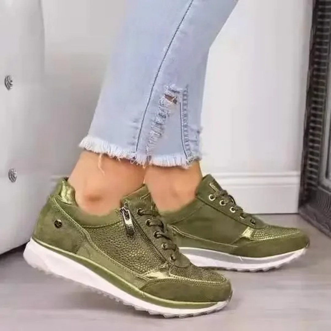 Stylish women's comfortable waterproof walking shoes, perfect for versatile all-day wear & outdoor treks.