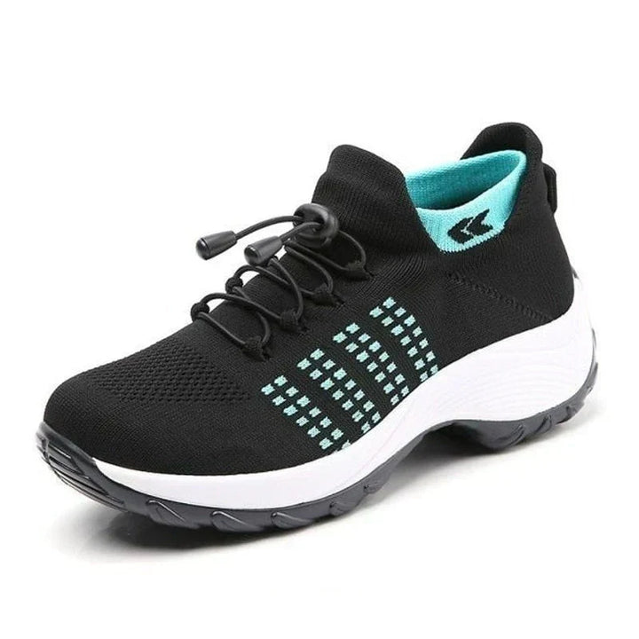 ComfortEase women's comfort footwear, side view, highlighting arch support and cushioned design.