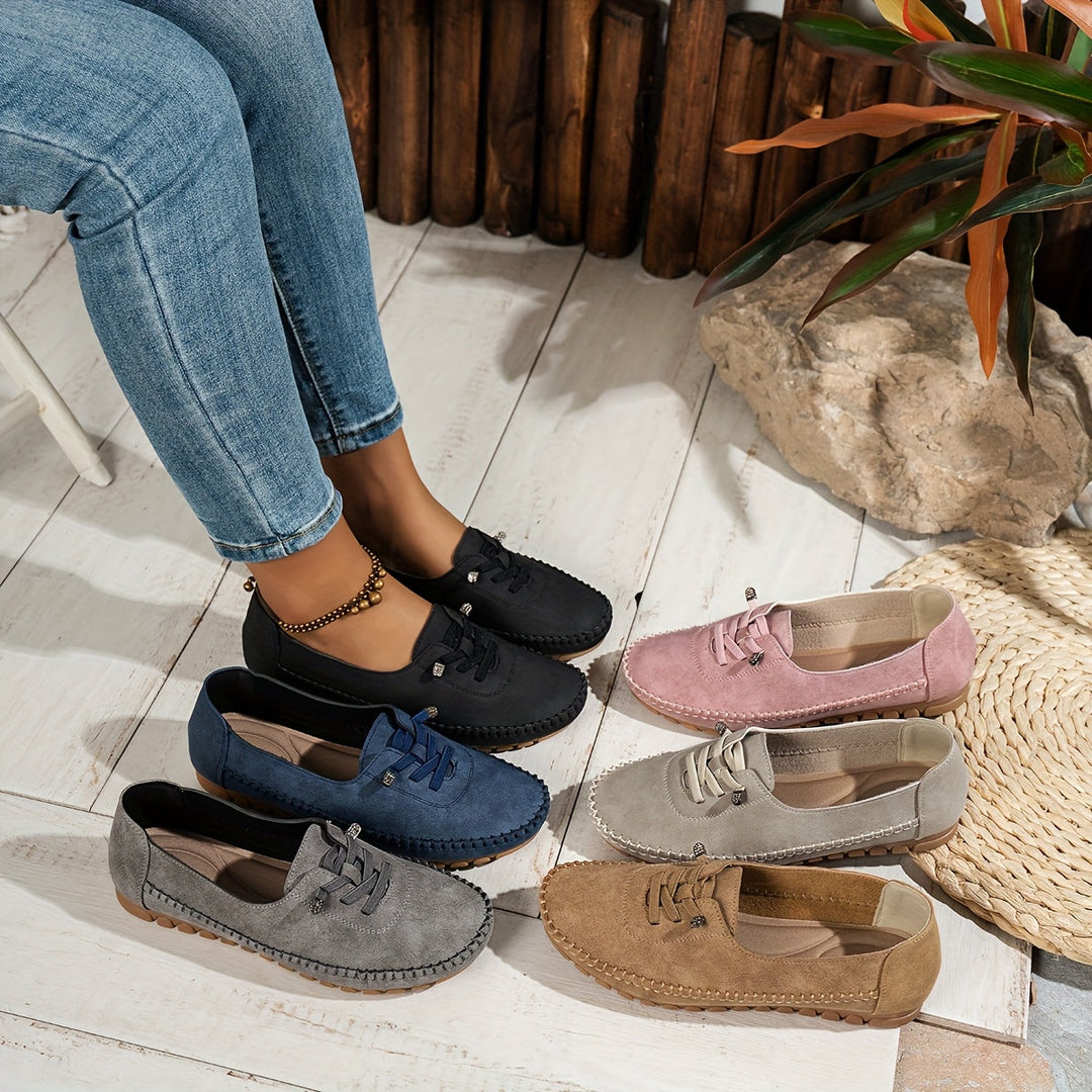 Stylish women's slip-on comfort shoes with arch support for sensitive feet. Great for daily casual wear.