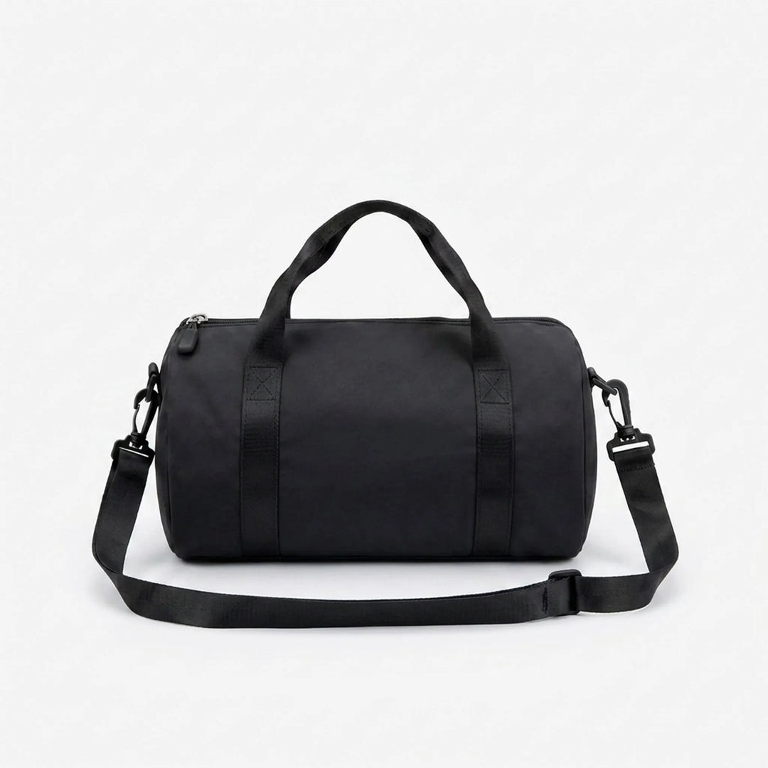 Lightweight women's workout bag, nylon compact design for gym essentials and active lifestyles.