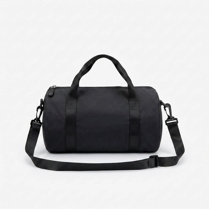 Lightweight women's workout bag, nylon compact design for gym essentials and active lifestyles.