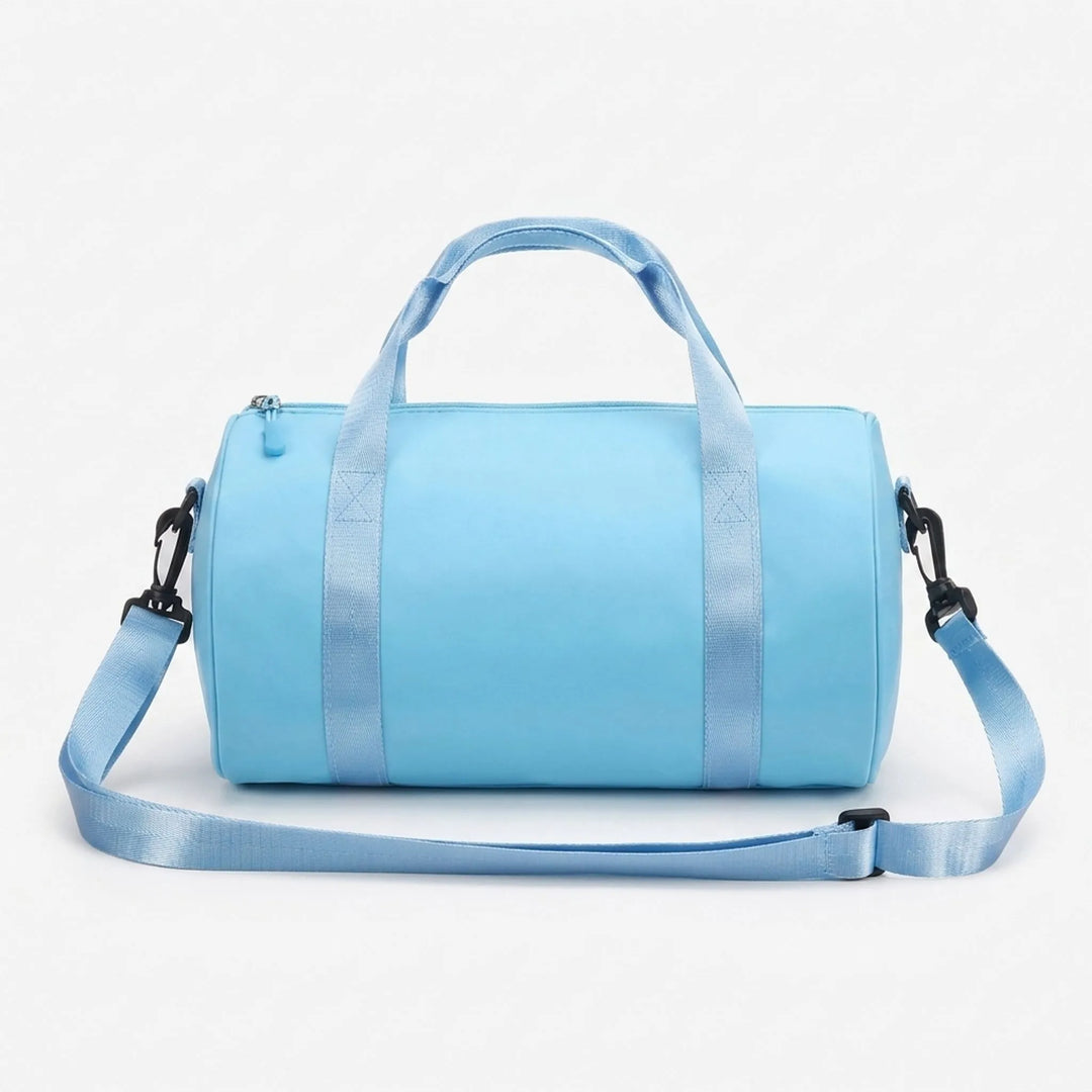 Compact sports duffel bag, water-resistant for women's gym, travel, or yoga sessions.