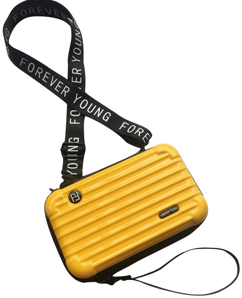 Modern women's hard shell handbag, ideal for daily errands & travel. Compact, protective & stylish.