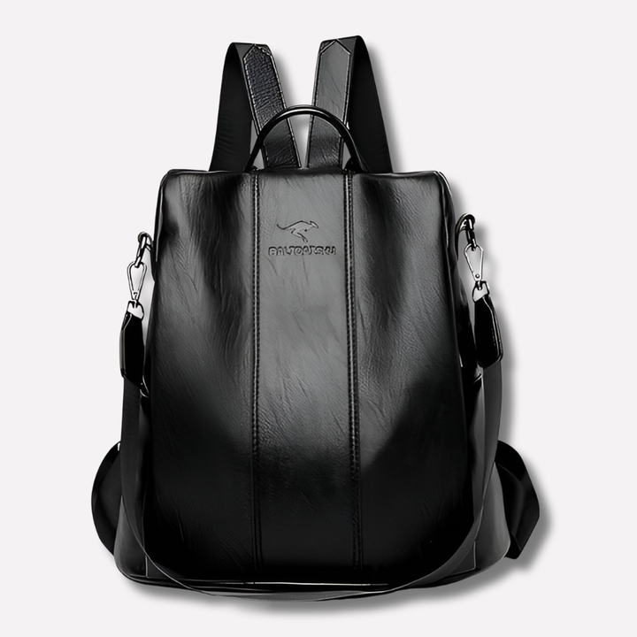 Women's convertible anti-theft backpack purse, easily transforms into a shoulder or crossbody bag for secure travel.