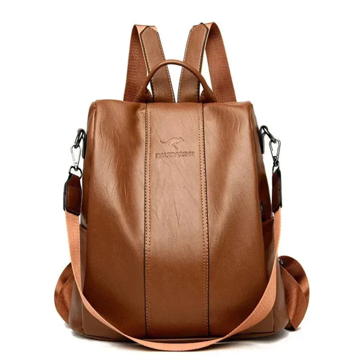 Stylish women's anti-theft backpack purse, a versatile bag for daily essentials, travel, or elegant urban use.