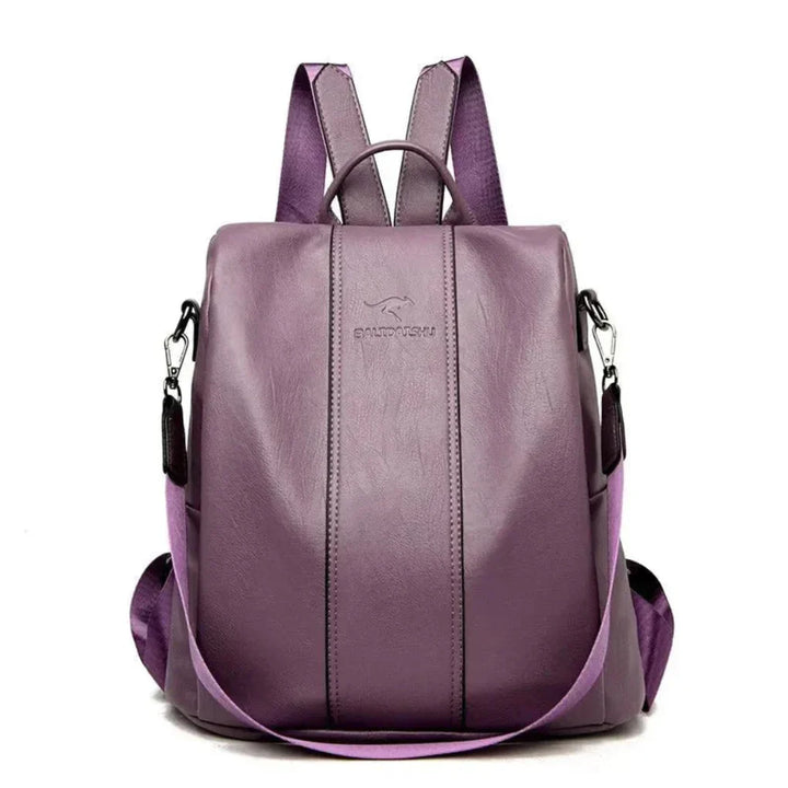Secure women's anti-theft travel backpack, multiple hidden pockets keep valuables safe. Perfect everyday carry bag.
