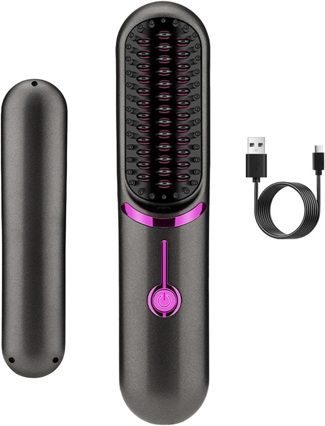 Compact travel hair straightener, cordless & rechargeable. Women's portable ceramic styler for quick touch-ups.
