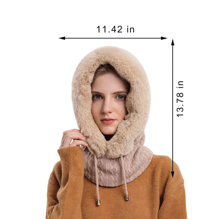 Women's practical & stylish winter hat, scarf & face mask combo. Fleece-lined & warm for chilly days.