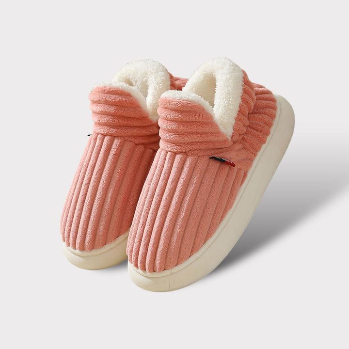 Cozy Aurora women's comfort slippers, soft plush indoor shoes designed for ultimate relaxation.
