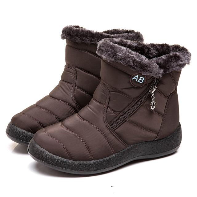 Women's cozy winter boots paired with casual wear, highlighting everyday style & comfort.