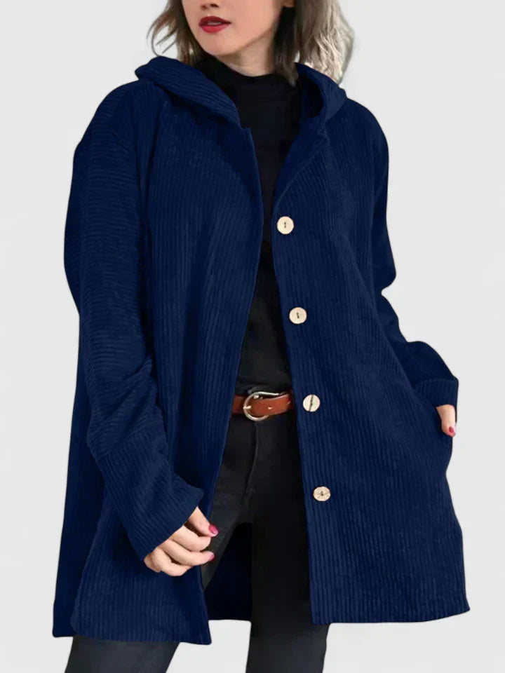Casual women's everyday jacket for comfortable layering. Ideal stylish outerwear for autumn & winter.