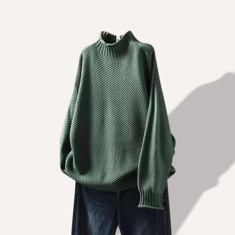 Women's cozy everyday knit sweater. Soft, comfortable, and versatile for fall & winter casual wear.