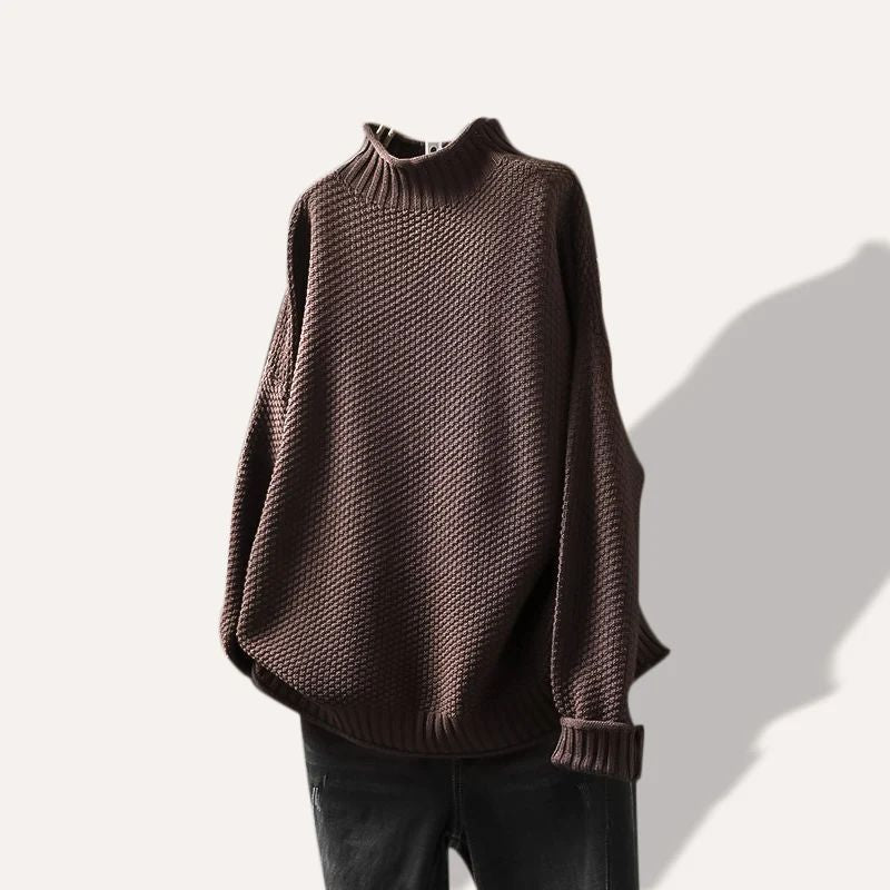 Warm & cozy women's sweater, ideal for winter wear. Comfortable long-sleeve knit for everyday style.