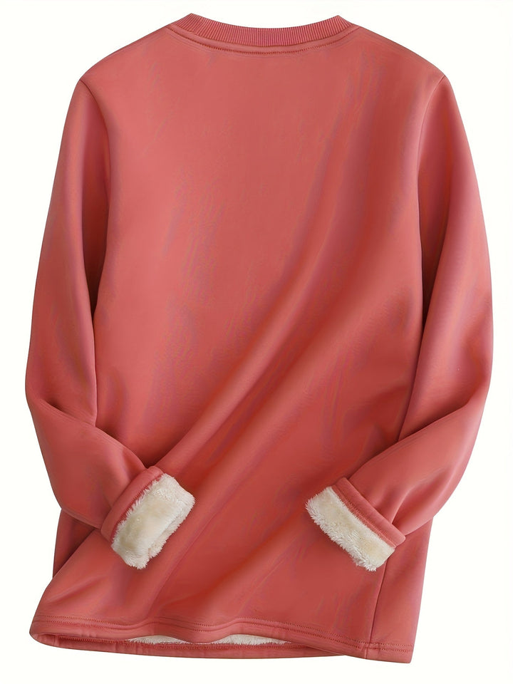 Women's 'Perfect Imperfect' graphic crewneck, a soft fleece sweatshirt for cozy, versatile winter style.