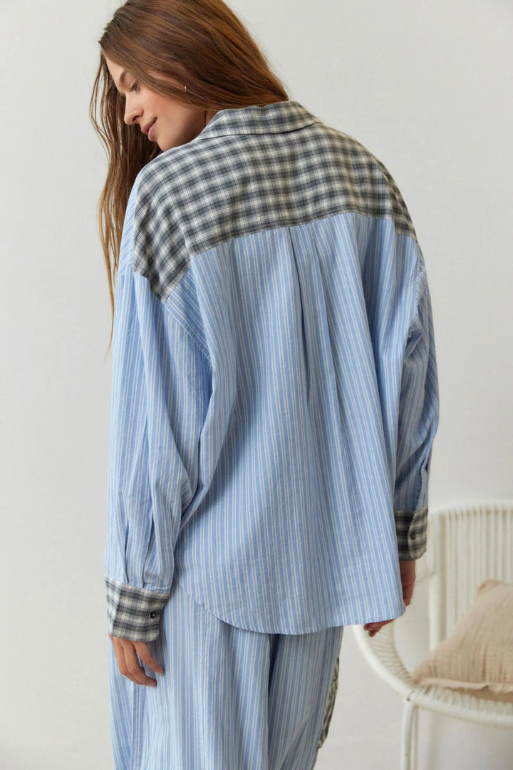 Women's comfortable fleece pajama set, designed for soft warmth and relaxation sleep.