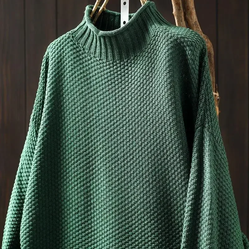 Everyday women's cozy honeycomb knit sweater, stylish and comfortable for any occasion.