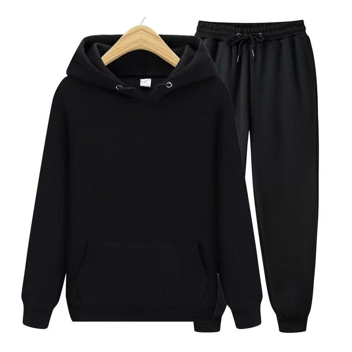 Women's cozy hooded sweatshirt & jogger set for ultimate comfort. Relaxed fit twopiece lounge & casual wear.