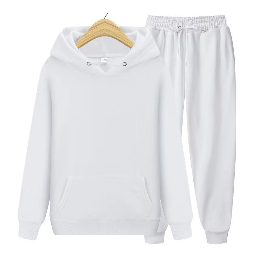 Women's cozy hooded sweatshirt & jogger set. Relaxed fit twopiece for lounge, casual style, and ultimate comfort.