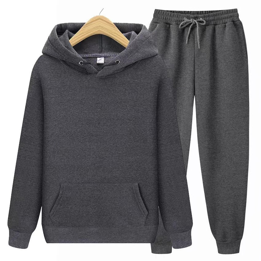 Women's hooded sweatshirt & jogger set. Perfect relaxed fit twopiece for travel, lounge, casual days, & comfort.
