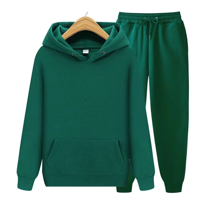 Stylish women's hooded sweatshirt and matching jogger set. A comfy twopiece for casual, lounge, & everyday wear.