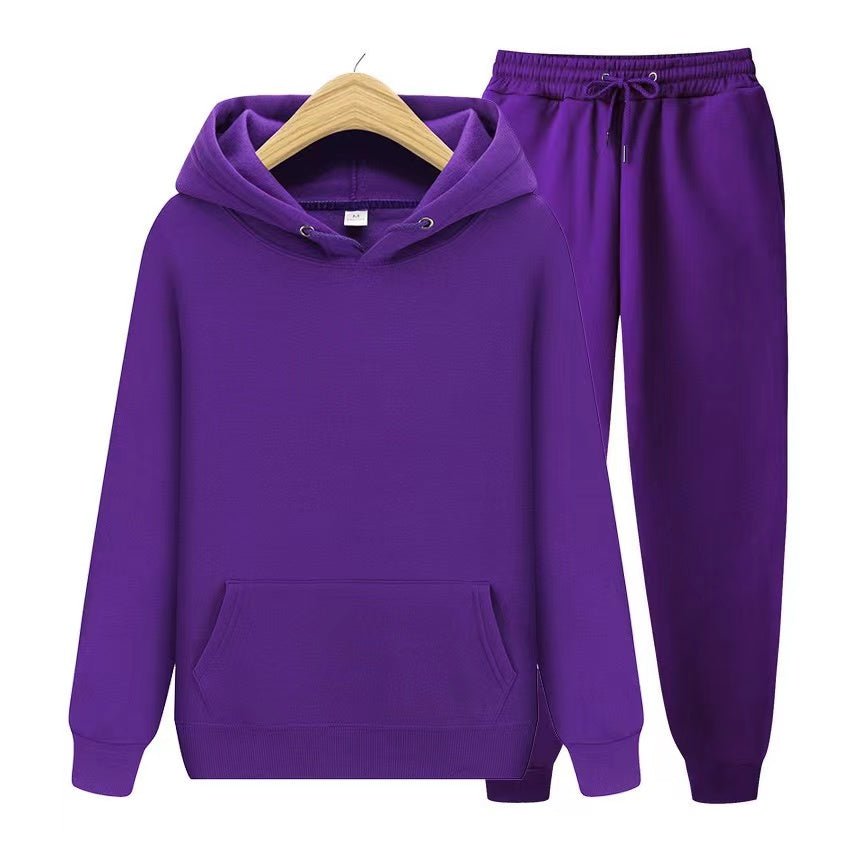 Effortlessly chic women's hooded sweatshirt & jogger set. Relaxed fit twopiece for casual wear & ultimate comfort.