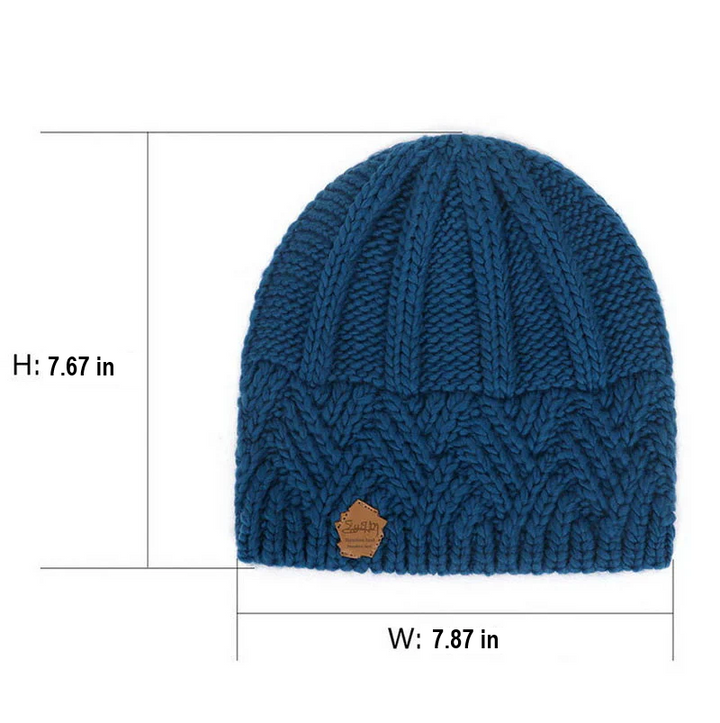 Ultra-soft women's knitted winter hat, providing superior warmth and cozy comfort for chilly days.