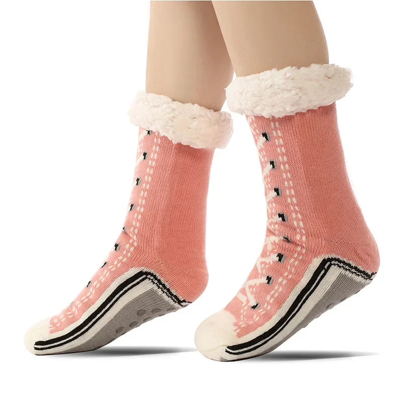 Stylish colorful no-show women's sneaker socks, combining comfort and a fun pop of color for footwear.