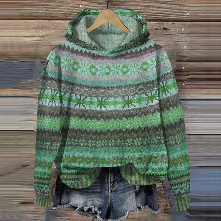 Chic brown oversized women's hoodie, warm and cozy for winter fashion, ideal for effortless layering.