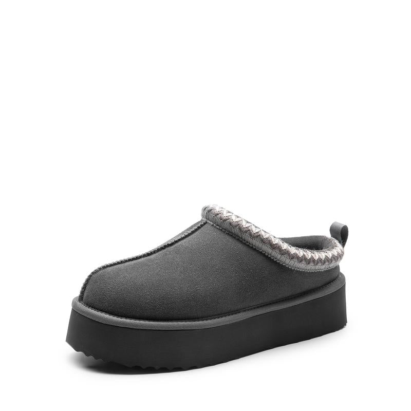 Cushioned women's platform house slippers, a cozy & stylish gift for her.