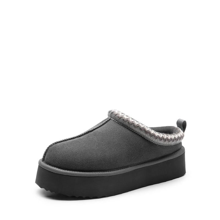 Cushioned women's platform house slippers, a cozy & stylish gift for her.