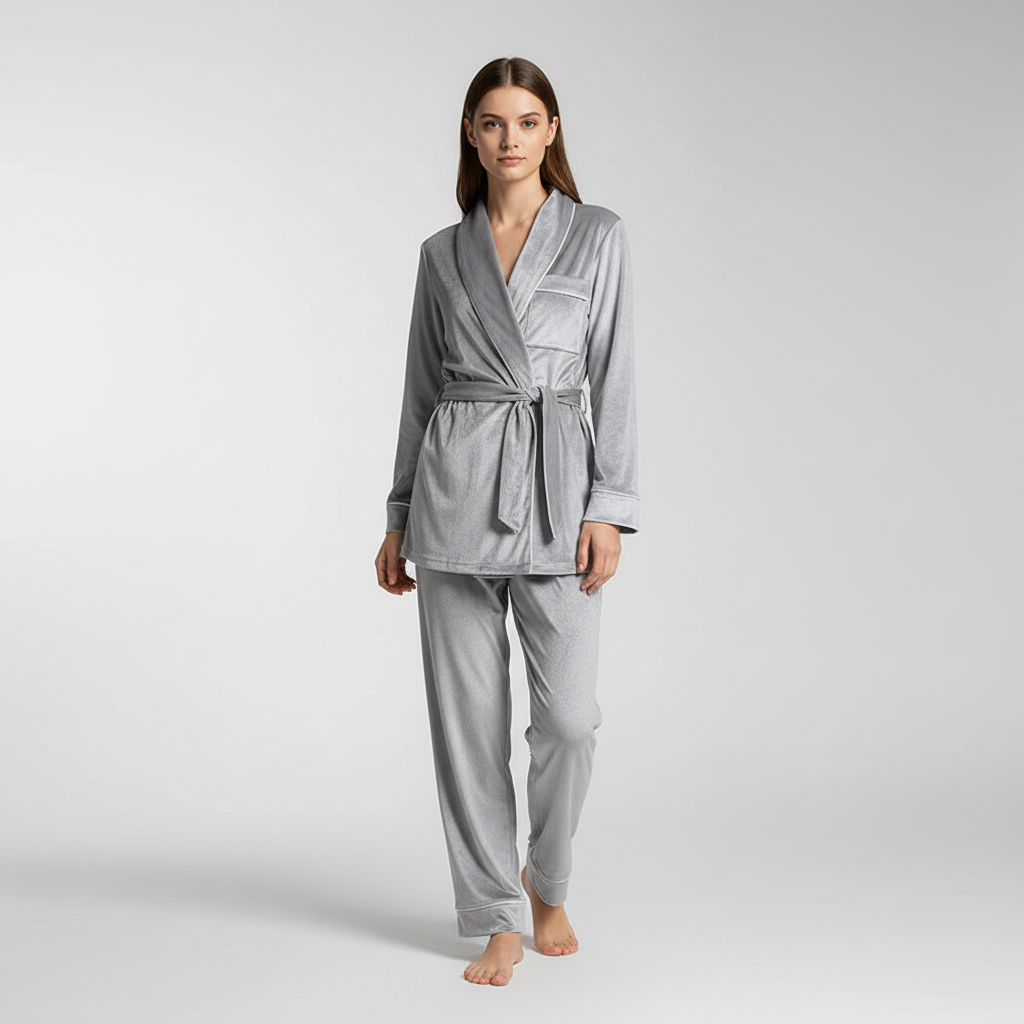 Women's loungewear set Marie, a comfortable two-piece pajama set for relaxing at home