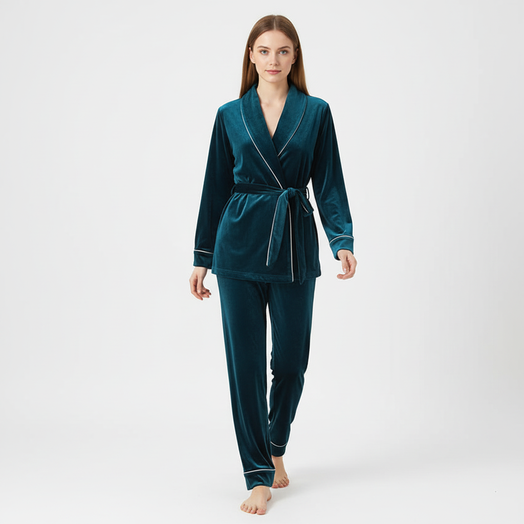 Marie women's pajama set, comfortable and cozy sleepwear, perfect for loungewear at home