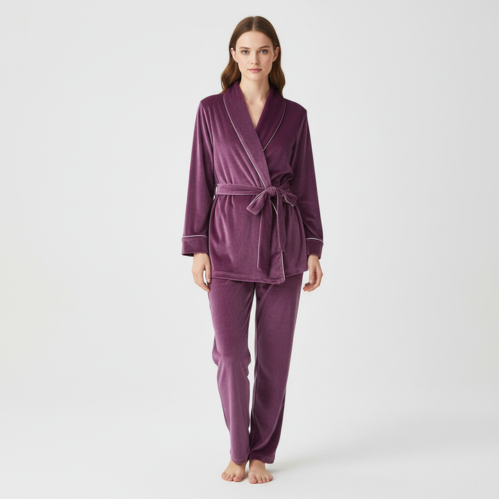 Comfortable home wear: Marie women's two-piece pajama set, ideal for cozy sleepwear