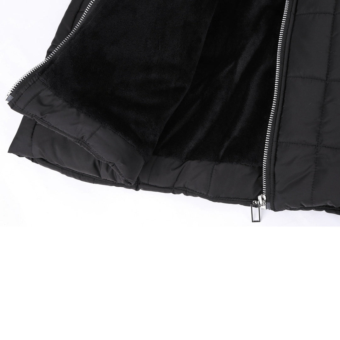 Women's cozy warm winter coat, stylish long jacket for cold weather protection & fashion outerwear.