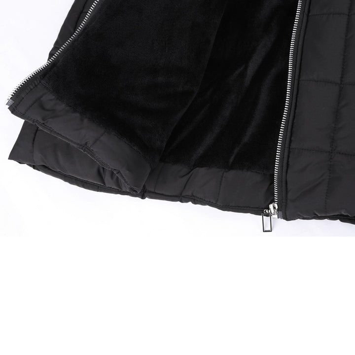 Women's cozy warm winter coat, stylish long jacket for cold weather protection & fashion outerwear.