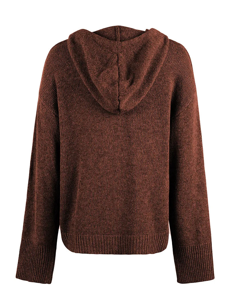 Women's all-season weekender cardigan hoodie, a versatile addition to any wardrobe.