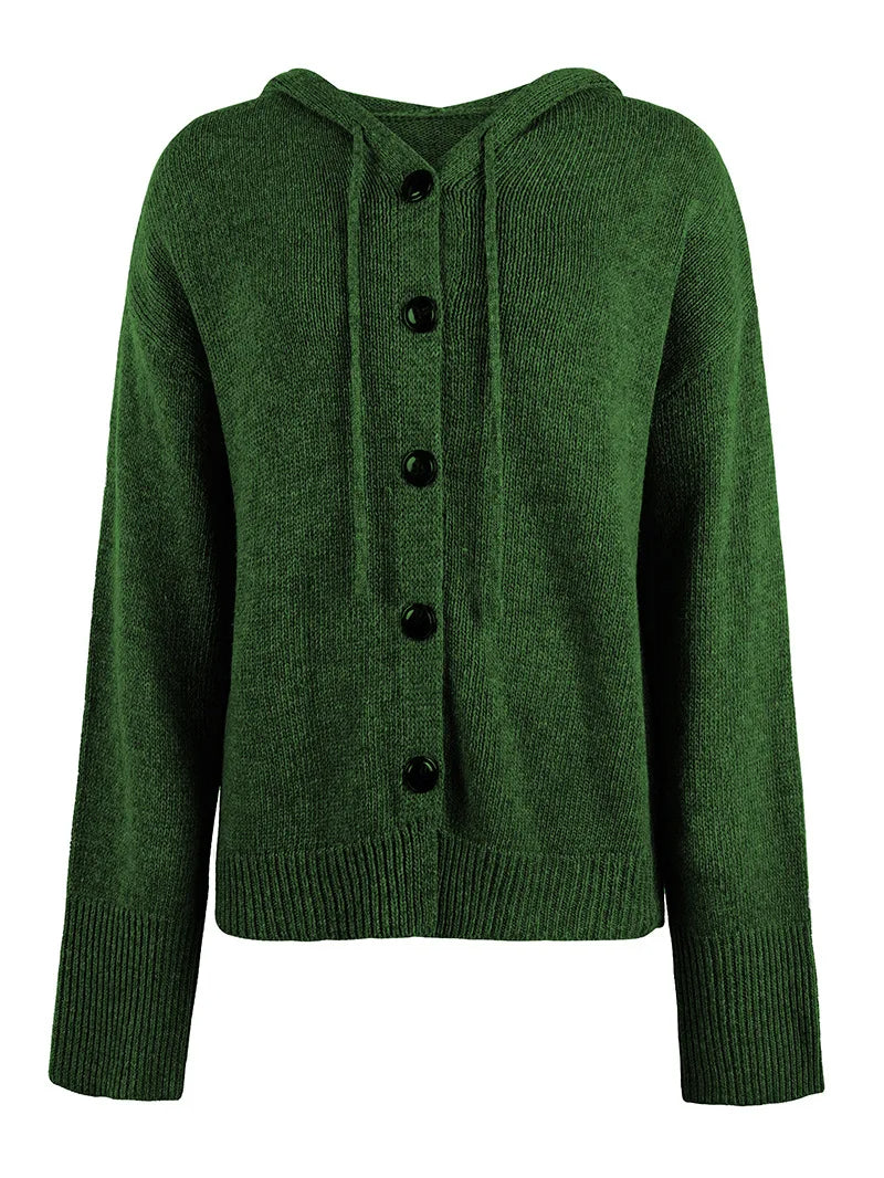 Comfortable women's casual hoodie cardigan, an essential for cozy weekends.
