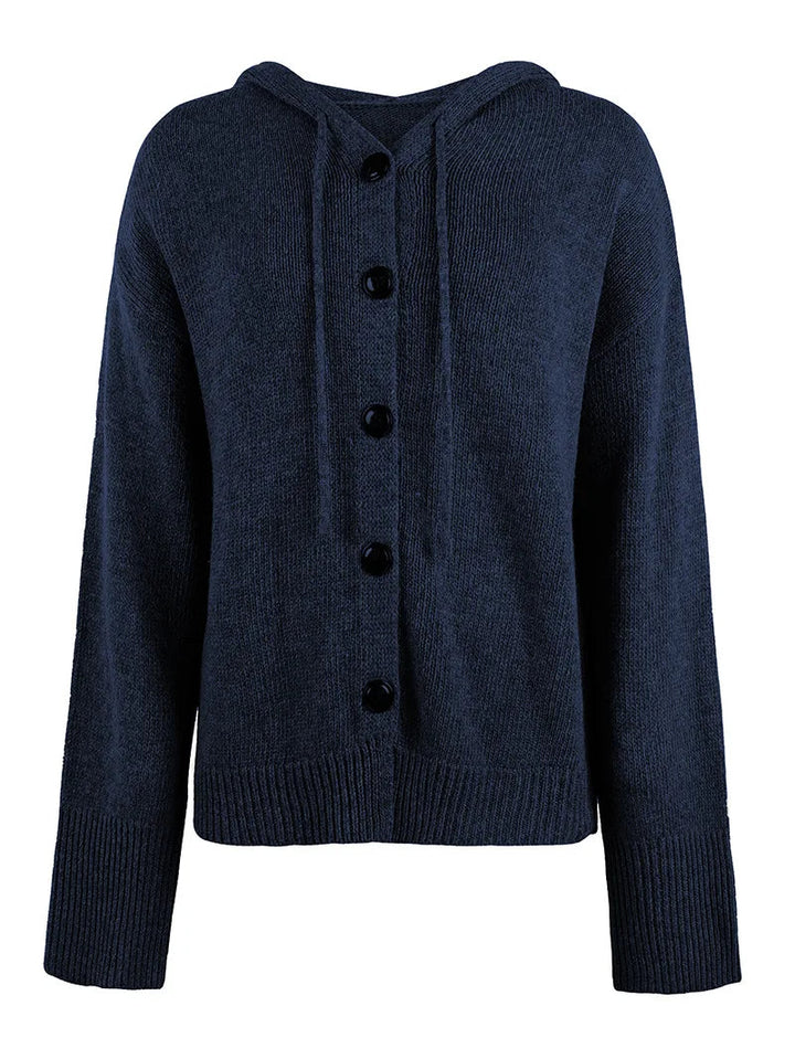 Women's versatile all-season hooded cardigan, perfect for layering over any top.