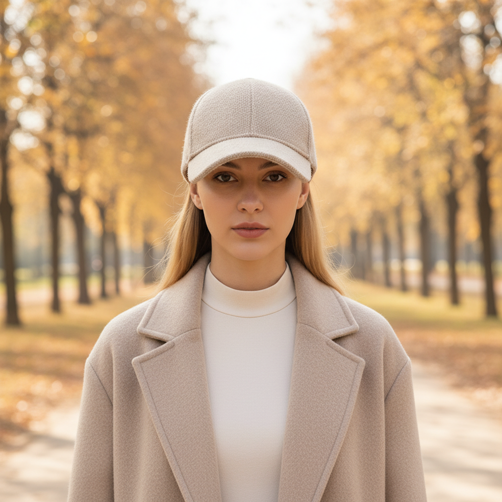 Women's CozyCap faux fur lined baseball cap in black, perfect for warm winter fashion