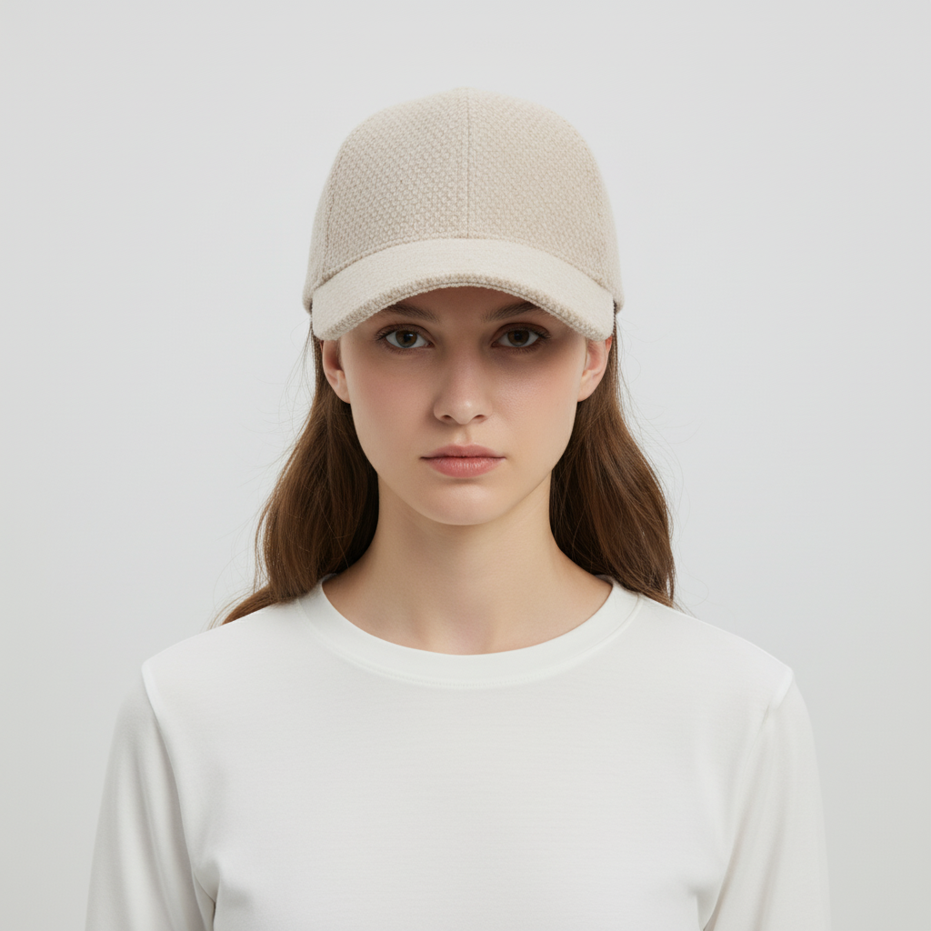 Fashionable women's winter hat: black baseball cap with cozy faux fur for warmth and style