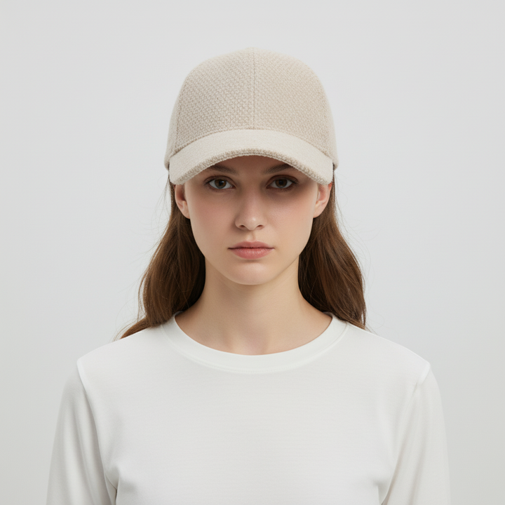 Fashionable women's winter hat: black baseball cap with cozy faux fur for warmth and style