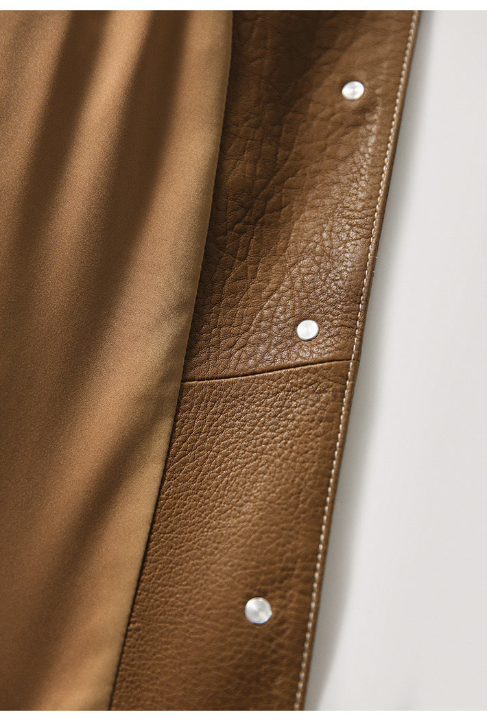 Premium women's faux leather cropped jacket. Ideal for versatile fall fashion & spring style.