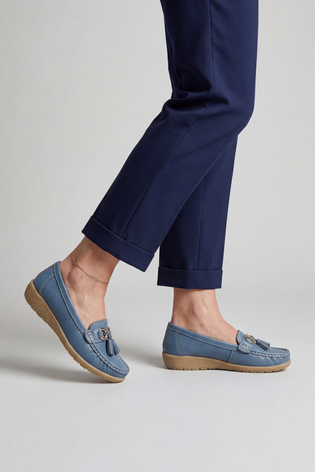 Comfortable women's slip-on loafers with soft cushioning for all-day foot support.