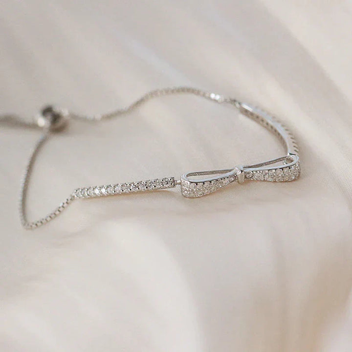 Elegant silver zirconia tennis bracelet, a dazzling gift for her. Perfect women's fine jewelry accessory.